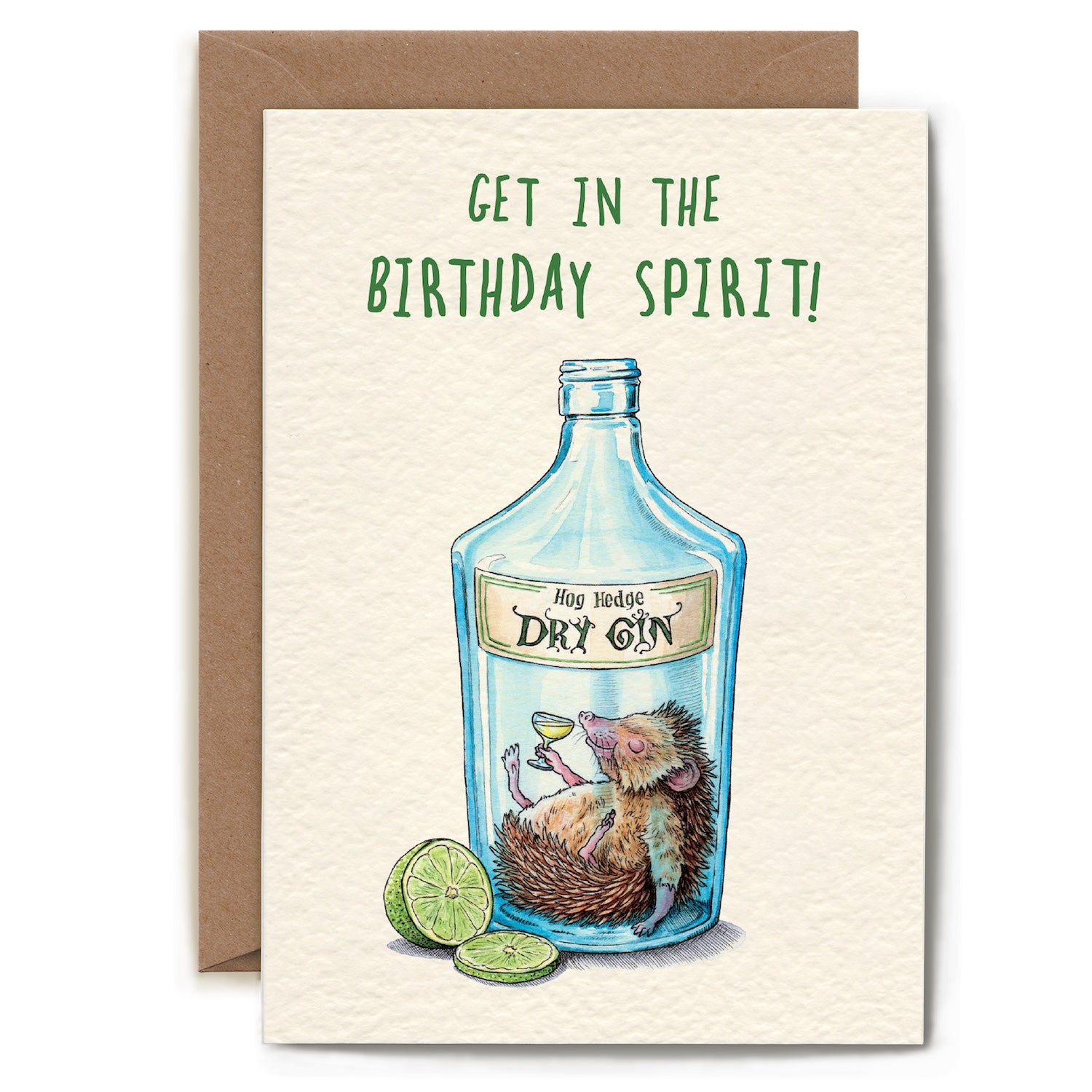 Cute Hedgehog Birthday Card - Funny Animal Greeting Card for Friends & Family - Perfect for Birthdays, Anniversaries & Special Occasions