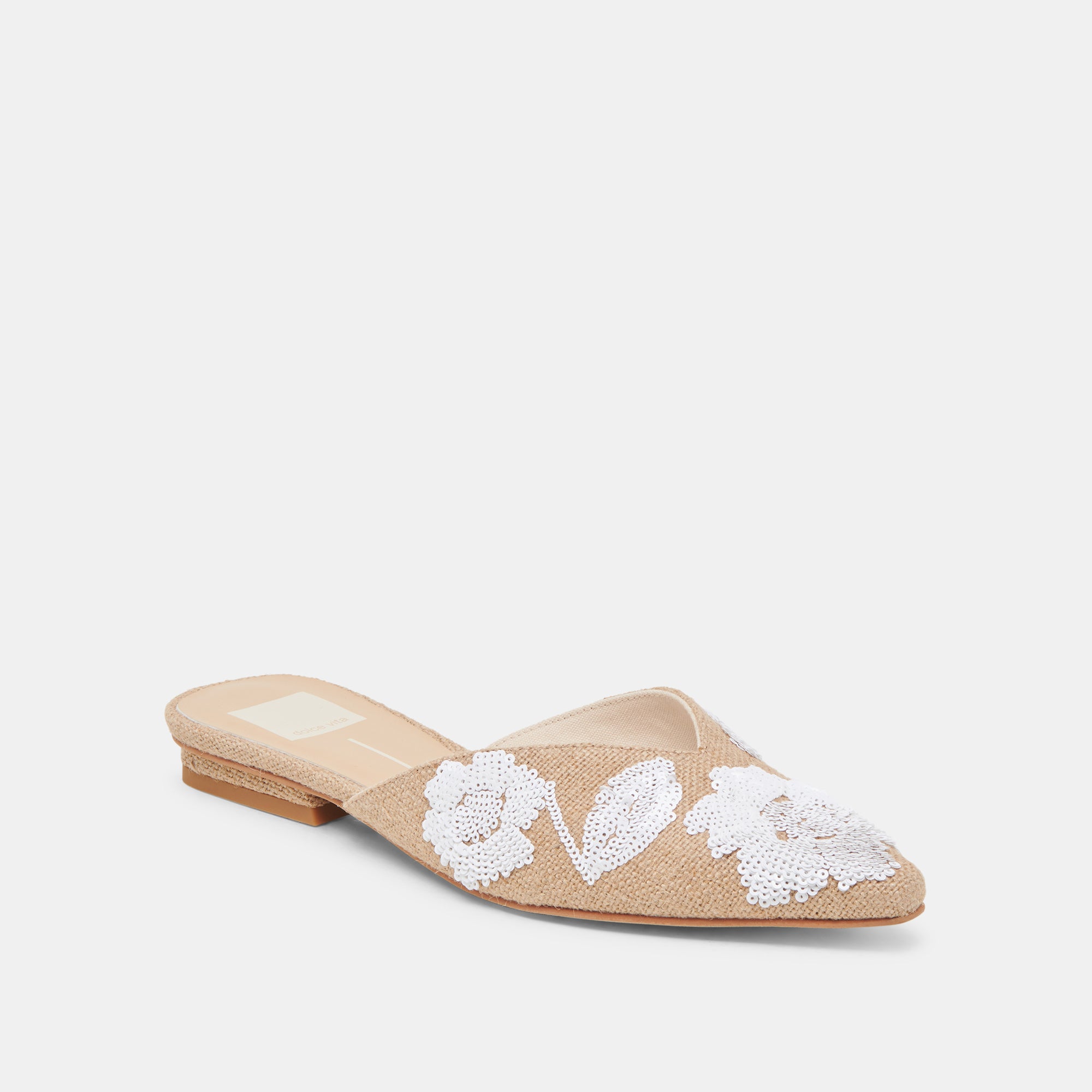 ELM FLATS Natural Multi Floral Sequin Shoes - Elegant Women's Flats for Casual Wear, Parties & Special Occasions