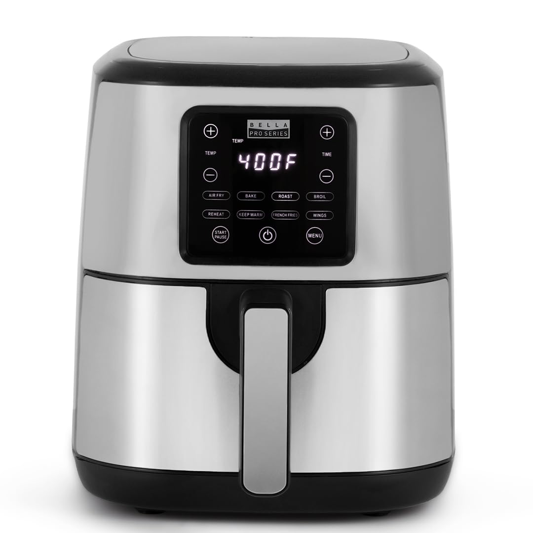4.2-Quart Digital Air Fryer with Touchscreen - Healthy Oil-Free Cooking for Crispy Fries, Chicken & More - Perfect for Small Kitchens & Quick Meals