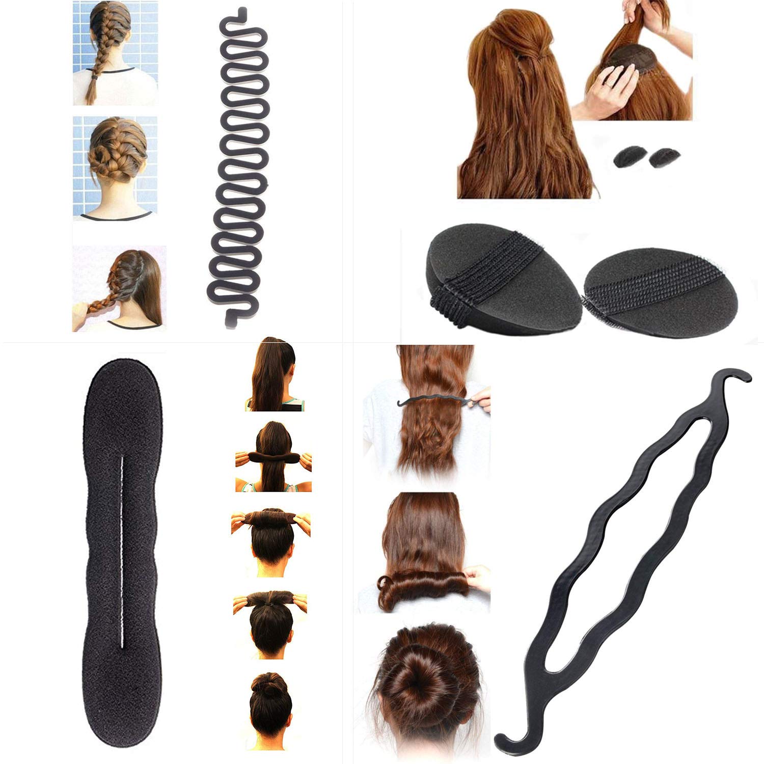 GuruEmbellish 5-Piece Hair Accessories Set for Women & Girls - Hair Clips, Barrettes & Bands - Perfect for Parties, Weddings & Everyday Styling