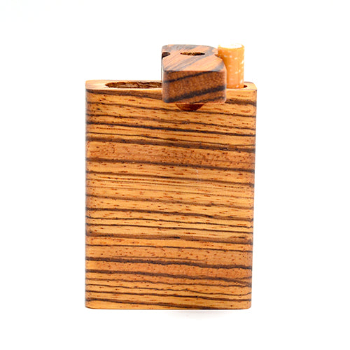 Premium Zebrawood Dugout Pipes - Handcrafted in USA | Portable & Discreet Smoking Solution for Outdoor Adventures & Travel