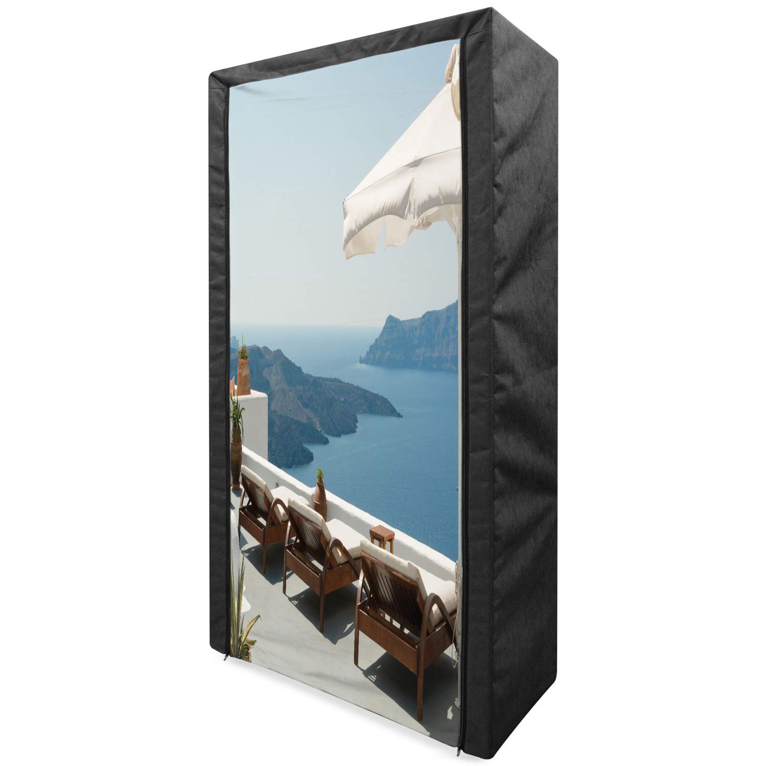 Ambesonne Portable Fabric Wardrobe - 33.5