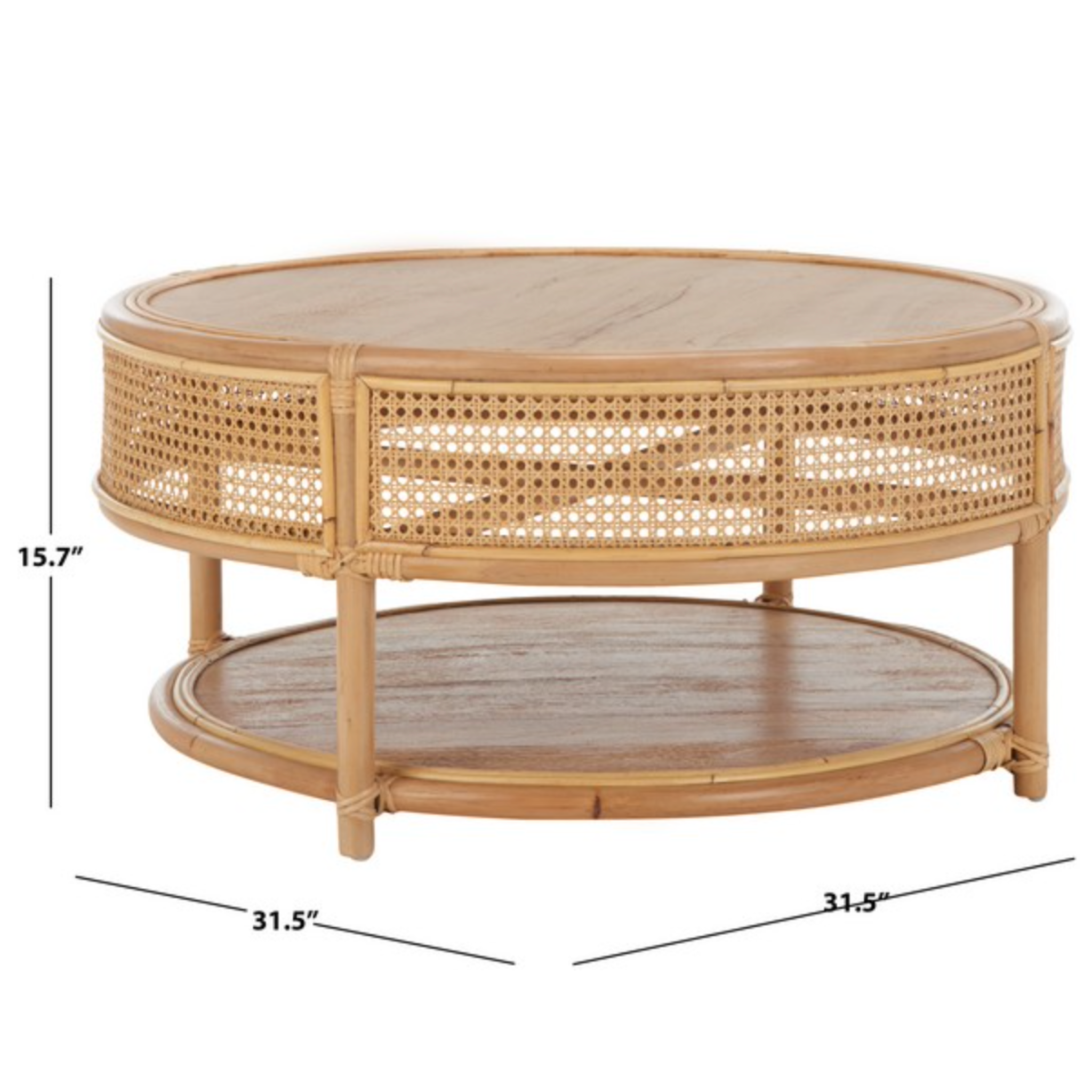 Modern Arvid Coffee Table - Mid-Century Style Wooden Living Room Furniture for Home Decor | Perfect for Small Spaces, Apartments & Cozy Living Rooms