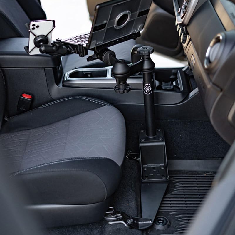 RAM Mount No-Drill Laptop Mount for Toyota 4Runner & Tacoma (RAM-VB-138-SW1) - Secure In-Vehicle Workspace for Road Trips & Off-Road Adventures