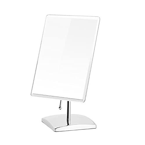 Portable Ultra Thin 360° Rotating Folding Makeup Mirror with Stand - Compact Vanity Mirror for Shower, Shaving & Cosmetic Use - Square Design for Travel & Home Decor