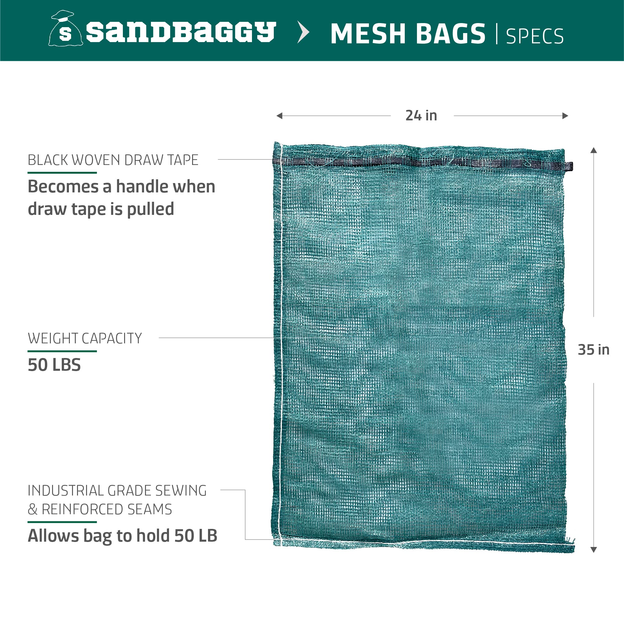 Sandbaggy Mesh Onion Bags - XXL 24