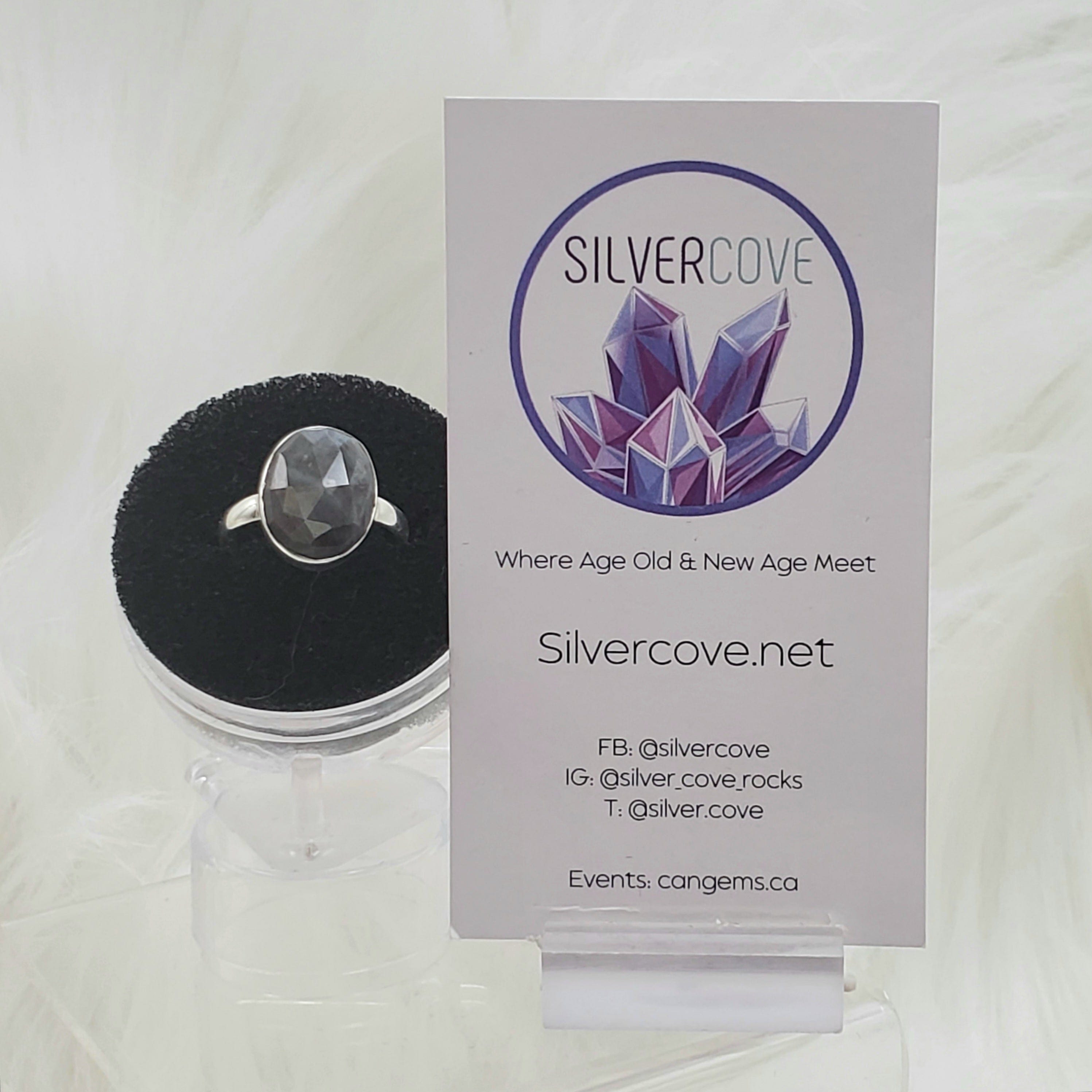 Exquisite .925 Sterling Silver Canadian Sapphire Ring - Size 7.5 | Elegant Jewelry for Women, Perfect for Engagement, Anniversary & Special Occasions