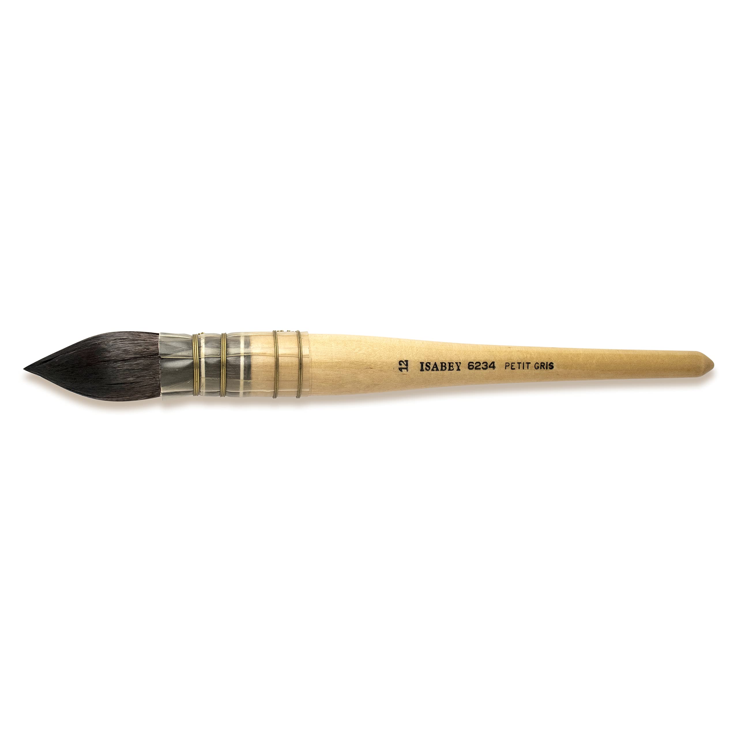 Premium Isabey Siberian Blue Squirrel Watercolor Brushes - Size 12 Quill Mop Brush for Professional Artists | Perfect for Fine Detail, Washes & Watercolor Painting Techniques