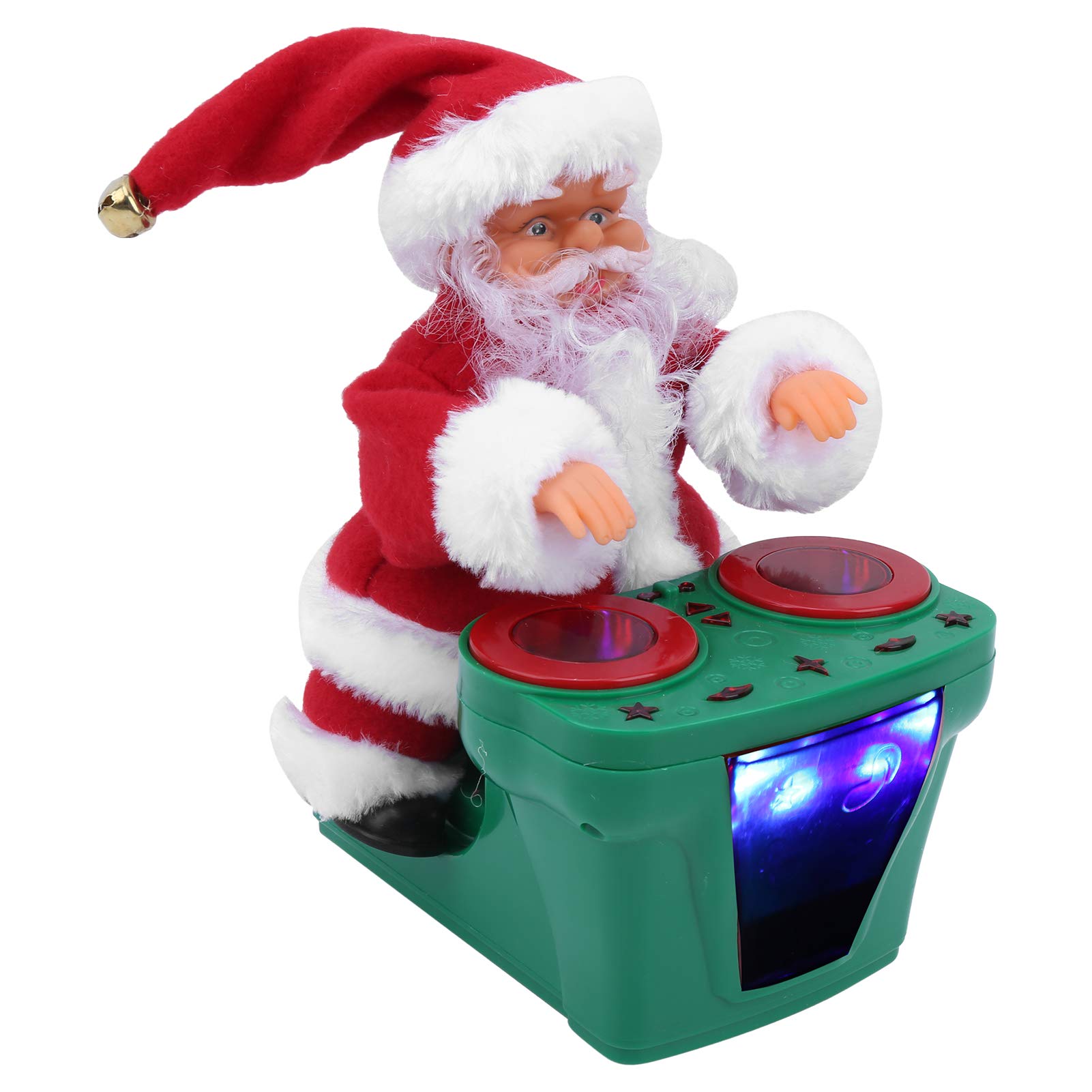 Yencoly Electric Santa Claus Toy - Musical Christmas Decoration for Kids & Holiday Home Decor (Green) - Perfect for Christmas Tree Ornaments, Gift Giving & Festive Party Decorations