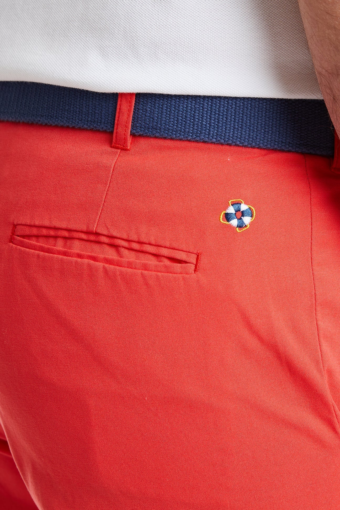 Vintage Washed Red Canvas Island Shorts for Men - Casual Beachwear, Summer Vacation & Tropical Getaway Outfits