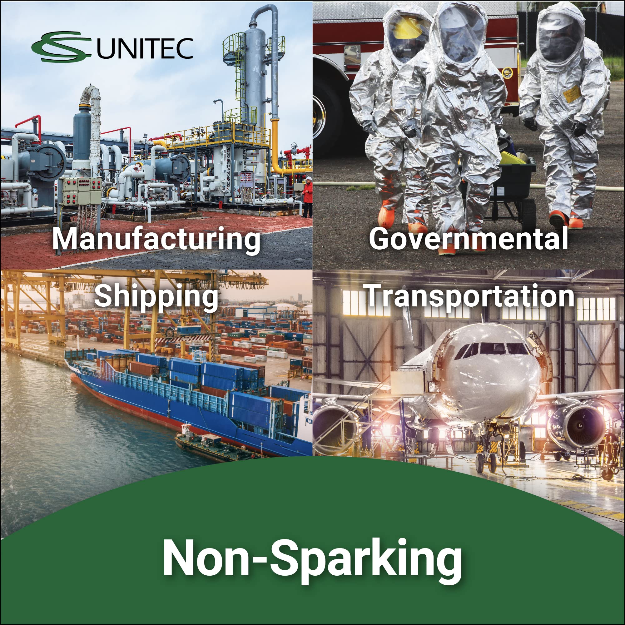 Non-Sparking Copper Beryllium Banana Flange Wedge with Lanyard Hole - Explosion-Proof Pipefitting Tool for Oil & Gas, Chemical Plants | CS Unitec | Welding & Maintenance Safety Equipment