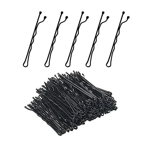 Staila 120 Count Bobby Pins - 2 Inch Black Hair Pins for All Hair Types | Secure Hold for Buns, Braids & Updos | Perfect for Weddings, Work & Everyday Hairstyles