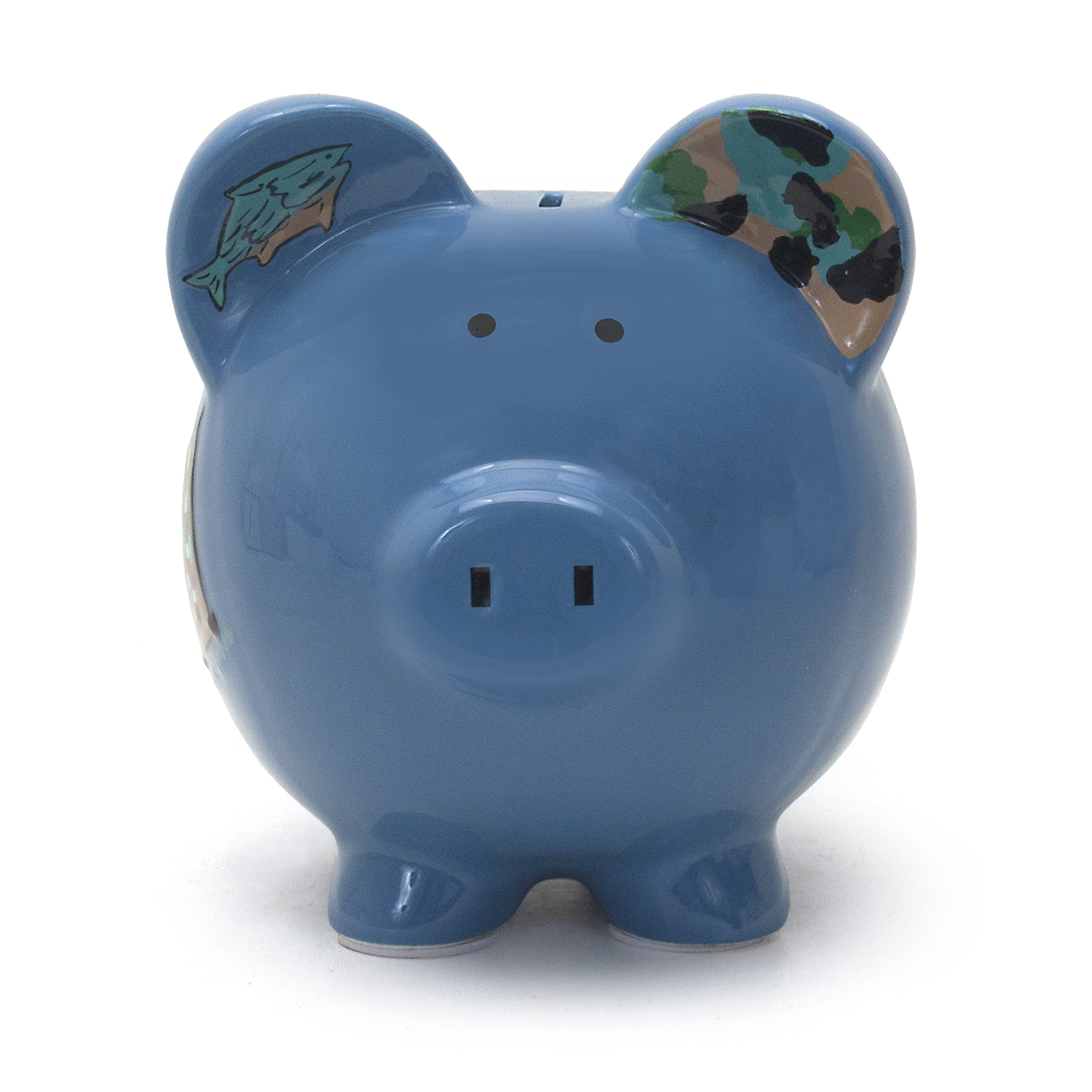 Child to Cherish Ceramic Piggy Bank for Boys - Cute Money Saving Bank for Kids, Perfect Gift for Birthday & Christmas - Ideal for Camping Trips & Outdoor Adventures