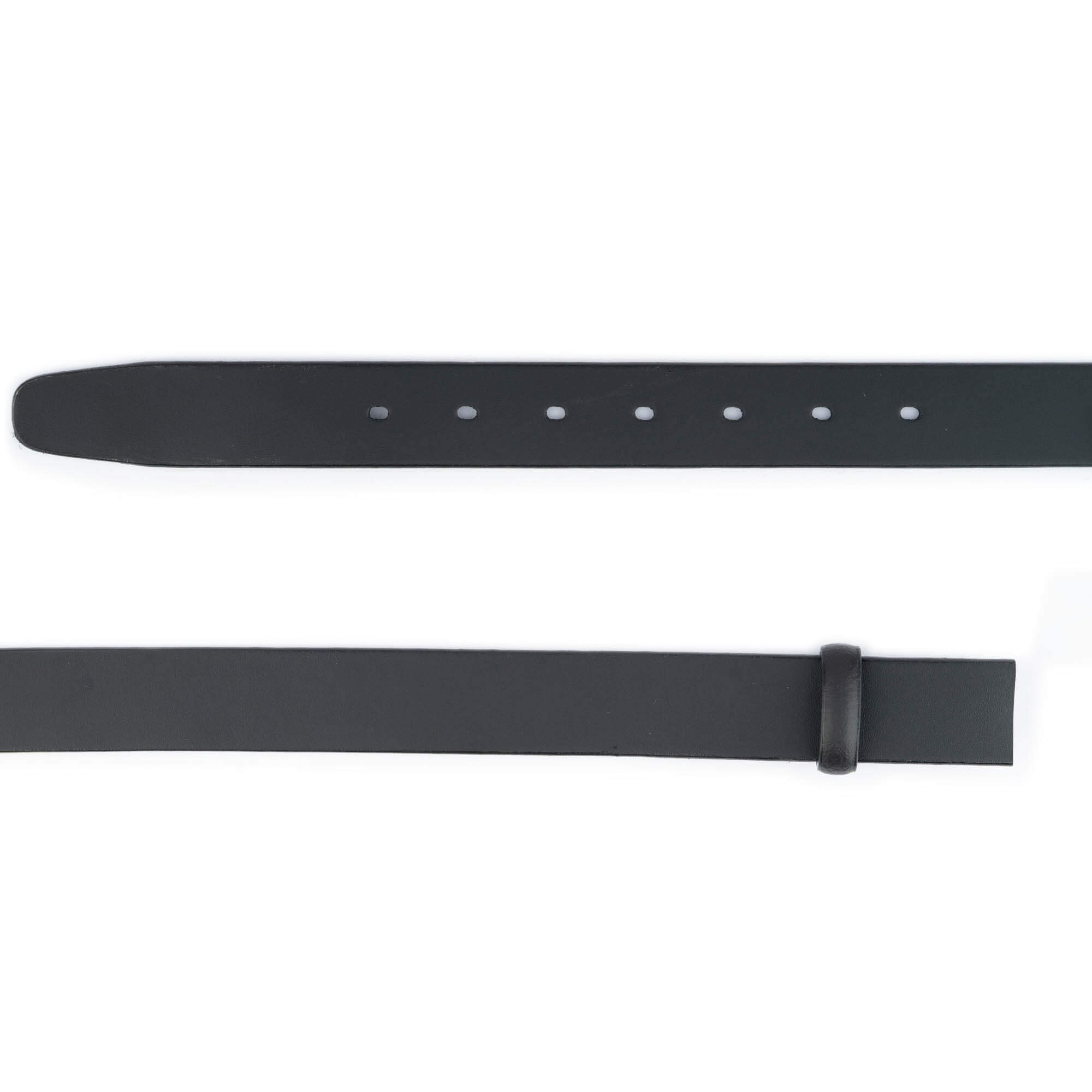 3.0 cm Black Full Grain Leather Belt Strap Replacement for Ferragamo Buckles - Durable & Stylish Men's Dress Belt for Business & Formal Occasions