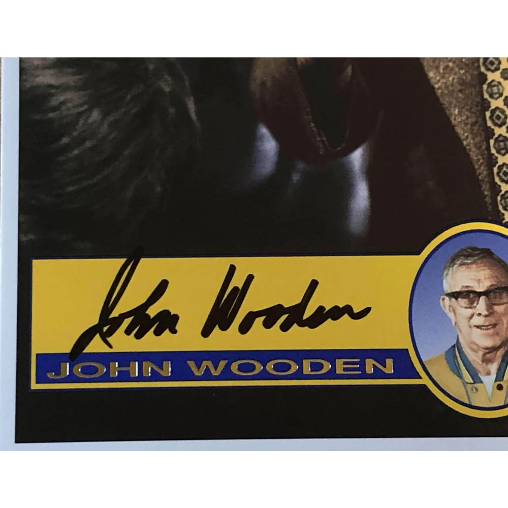 Authentic John Wooden Signed 4x6 Photo Card with JSA COA - UCLA Bruins Legendary Coach Autograph - Perfect for Sports Memorabilia Collections & Basketball Fan Gifts