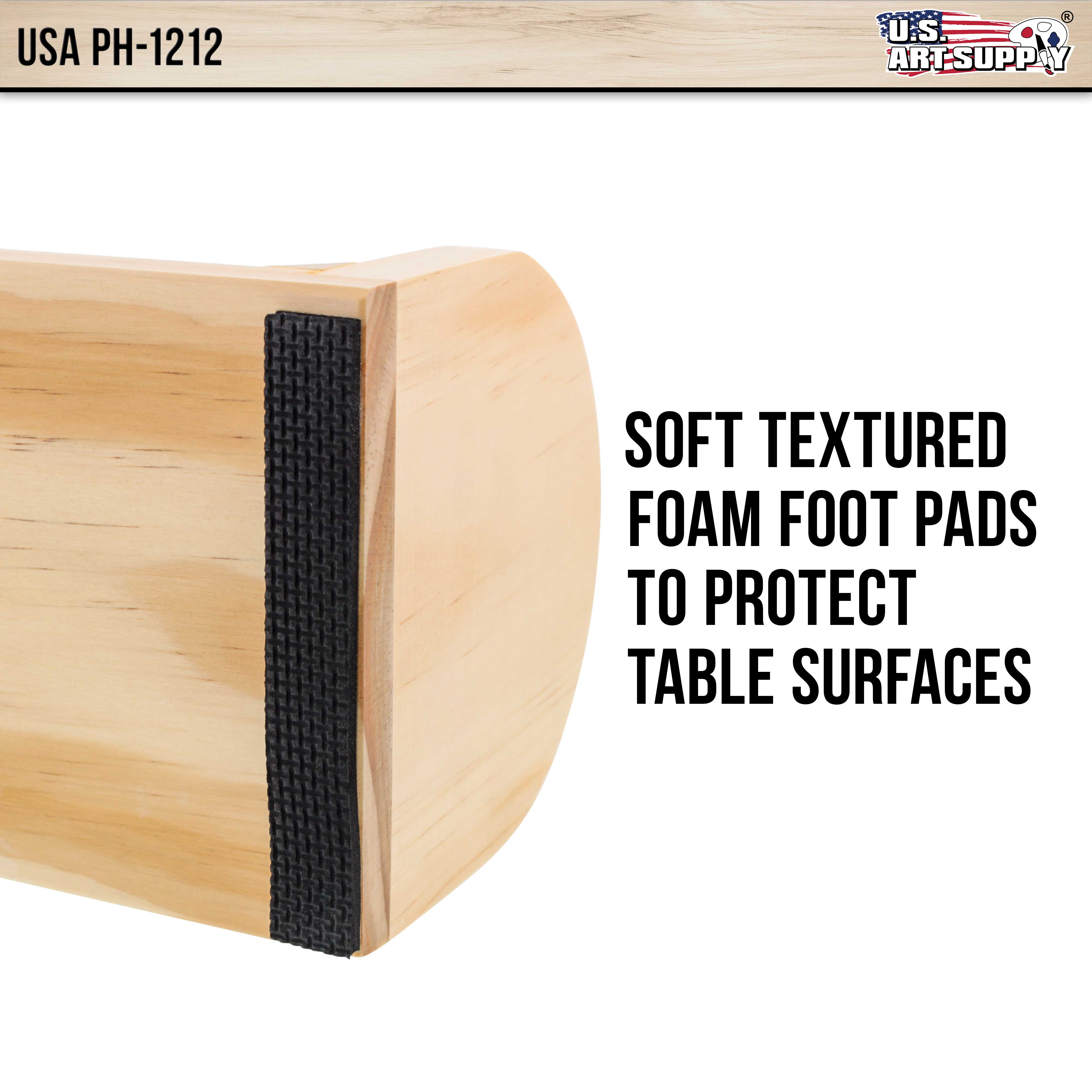 12 Inch Wooden Tabletop Paper Holder & Dispenser - Organizer for Napkins, Towels, and Wrapping Paper - Perfect for Kitchen, Office, and Restaurant Use