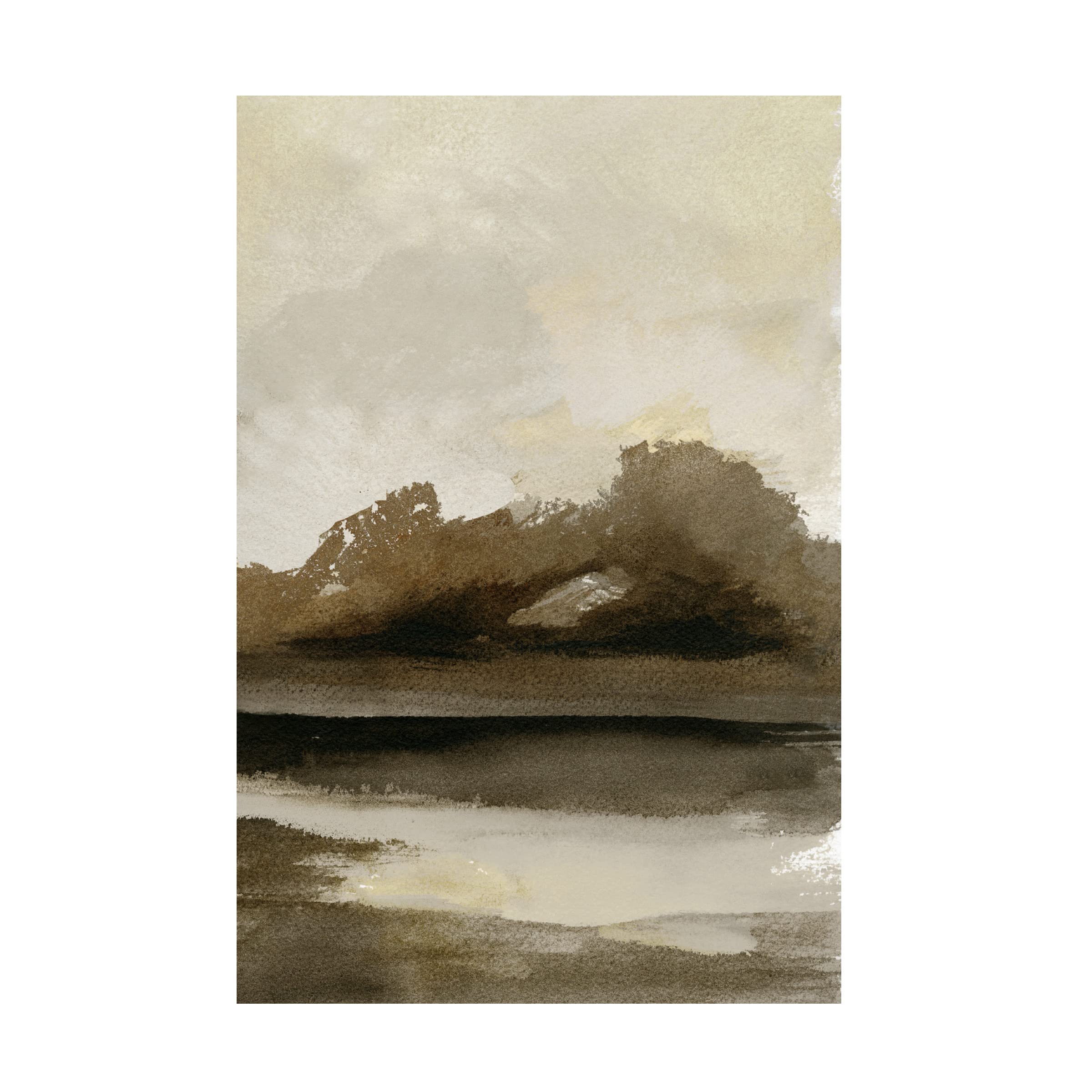 Stellar Design Studio 'Transitioning Landscape II' Canvas Wall Art - Modern Abstract Painting for Living Room, Bedroom & Office Decor