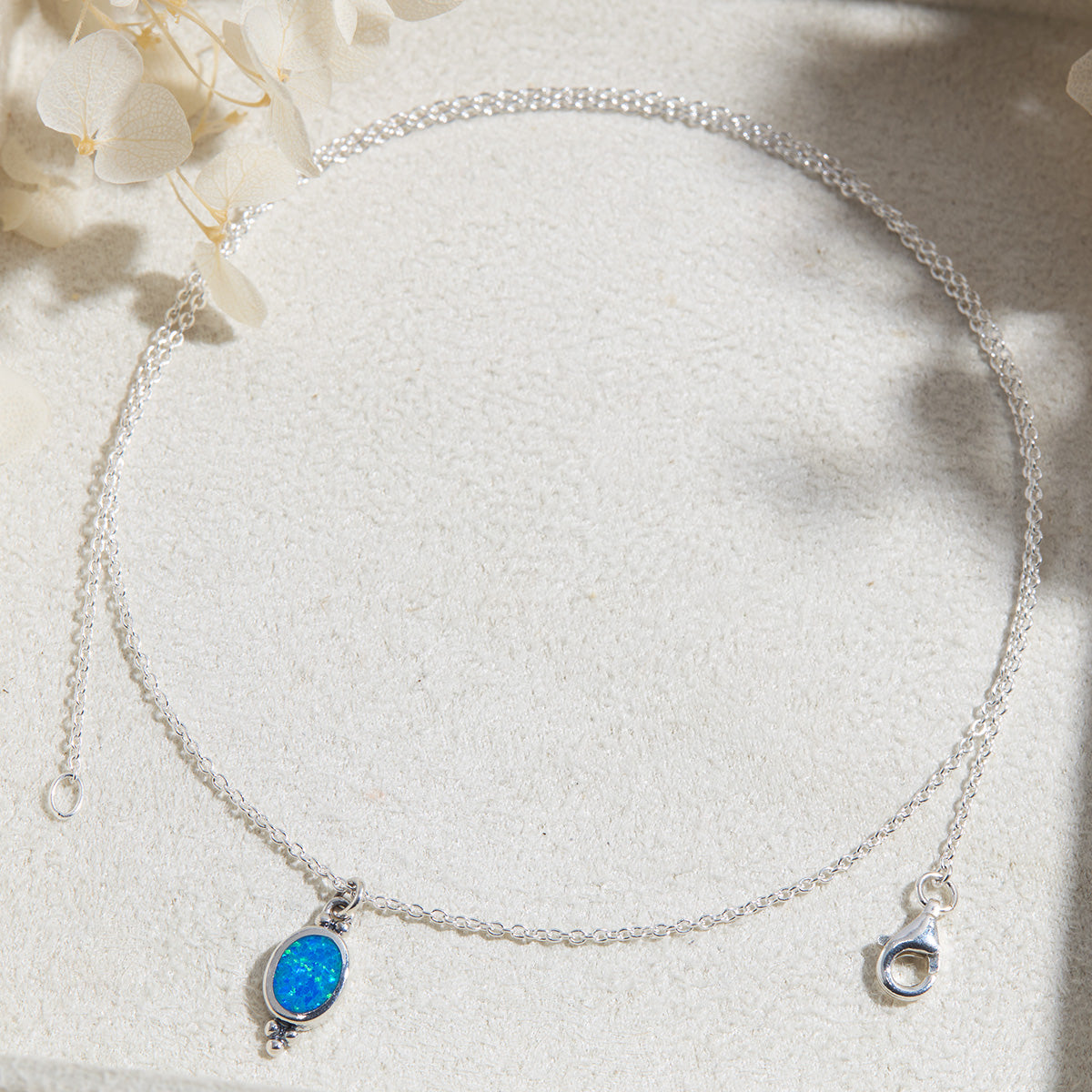 Moon Song Blue Opal Necklace - Elegant Handmade Jewelry for Women | Perfect Gift for Birthday, Anniversary & Special Occasions