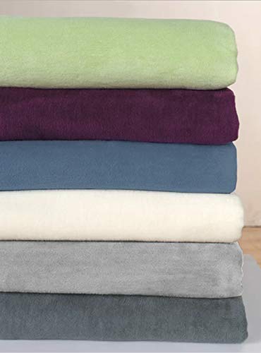 Ibena 100% Cotton King Size Blanket - Soft, Breathable & Cozy - Grey Stone Color - Perfect for Bedroom, Living Room & Travel