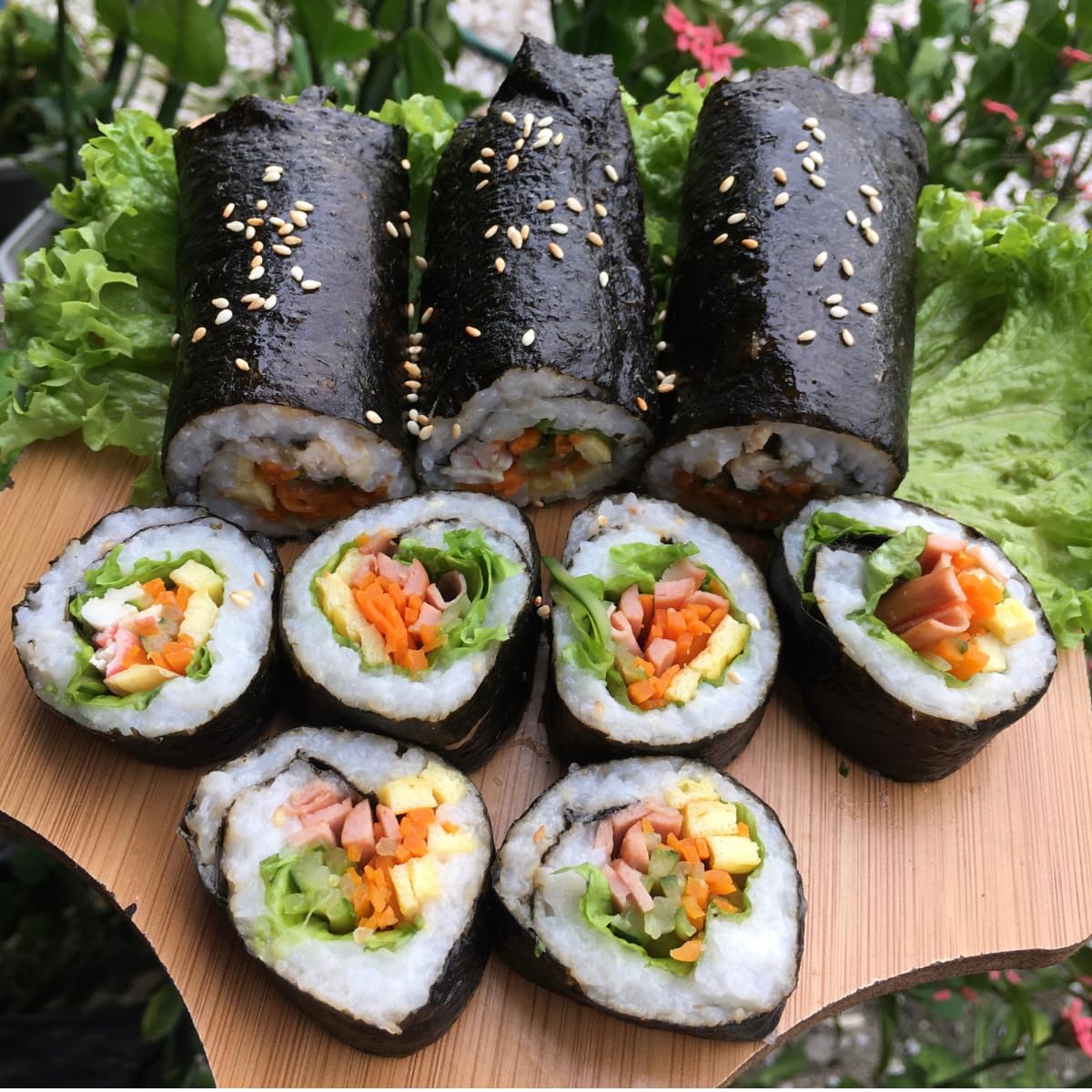Premium Sushi Nori - Roasted Seaweed (50 Sheets) for Sushi Rolls & Gimbap - Vegan Korean Snack