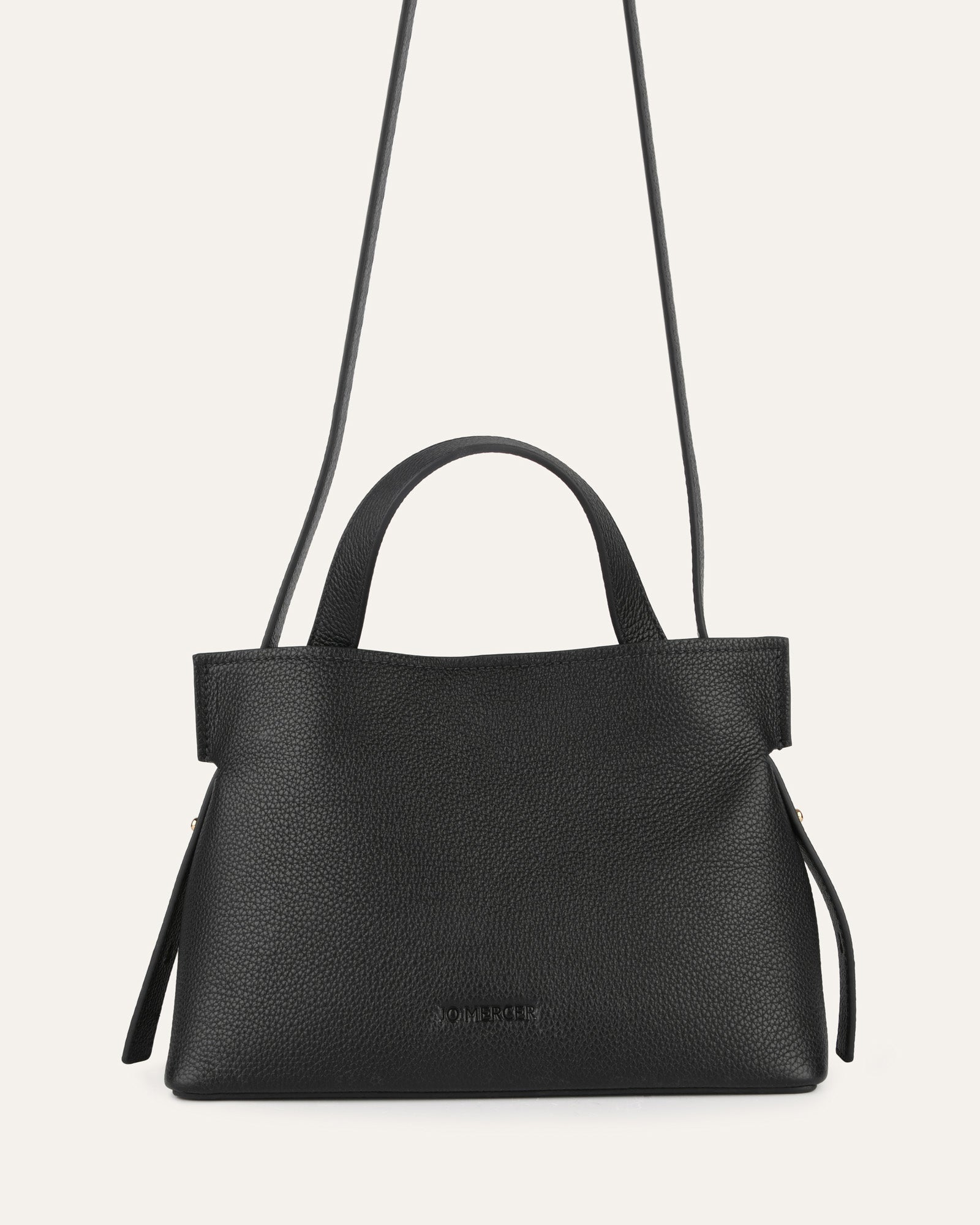 Premium MISHI Black Leather Crossbody Bag for Women - Stylish & Durable Shoulder Purse for Everyday Use, Travel & Shopping