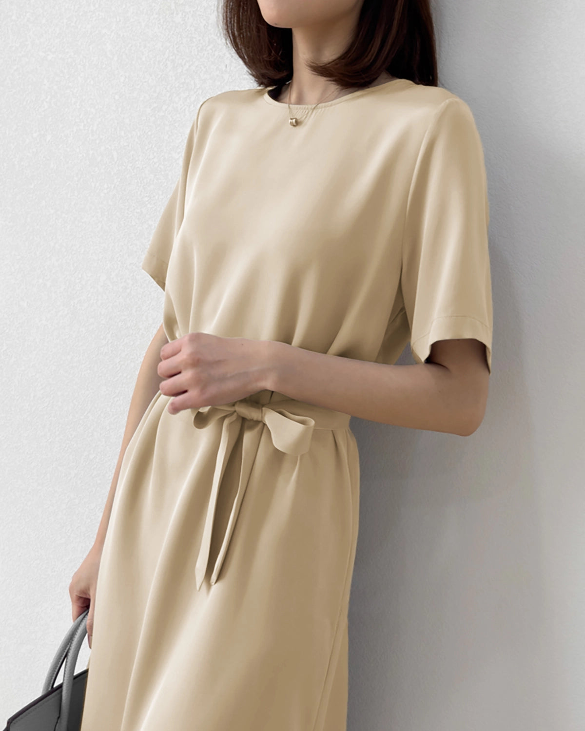 Loose Fit Belted Silk Dress 32 Momme - Elegant Women's Silk Wrap Dress for Casual & Formal Occasions