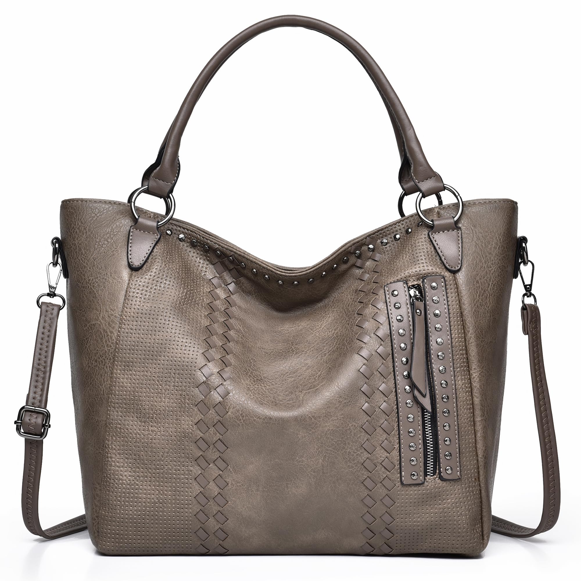 Designer Leather Tote Bags for Women - Large Hobo Shoulder Bags & Purses - Perfect for Work, Travel, and Everyday Use