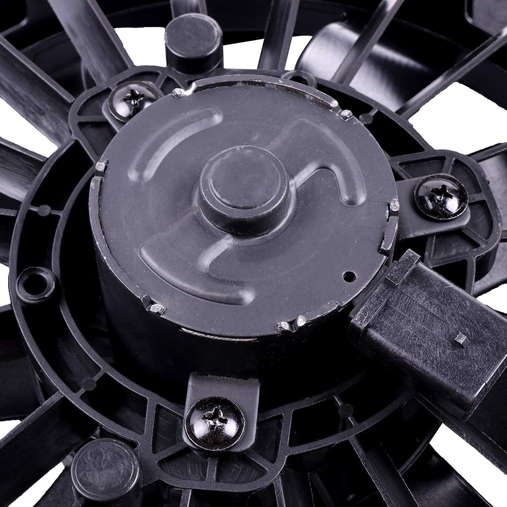 SCITOO Radiator AC Condenser Cooling Fan Replacement for 2004-2012 Chevrolet Malibu, Pontiac G6, Saturn Aura - Compatible with 2.2L 2.4L 3.5L 3.9L Engines | Perfect for Summer Cooling & AC System Repair