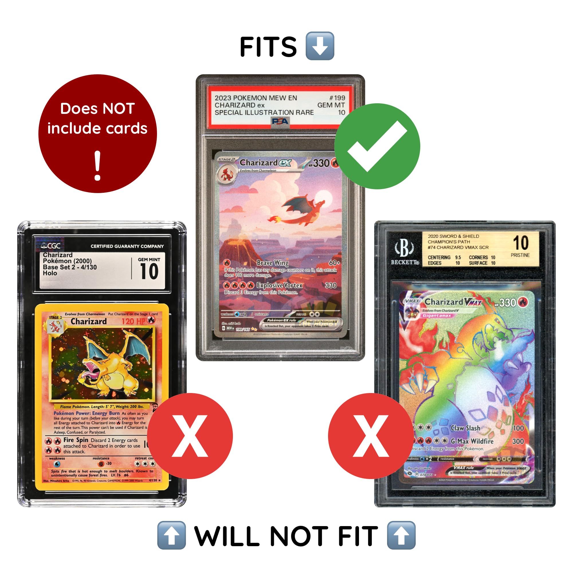 PSA Graded Card Bumper Guard - Light Blue Edge Protector for Collectible Trading Cards | Shield & Protect Your Slab Graded Cards | Perfect for Display Cases, Storage & Transport (1-Pack)