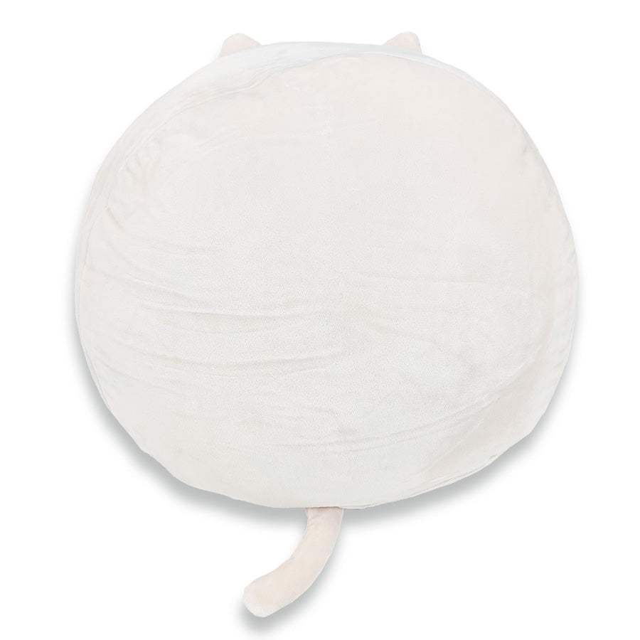 Soft & Cute Squishy Polyester Cat Pillow with Tail & Ears - Purr cilla The Cat Plush Toy for Kids & Adults - Perfect for Bedroom Decor, Couch Cuddling & Stress Relief