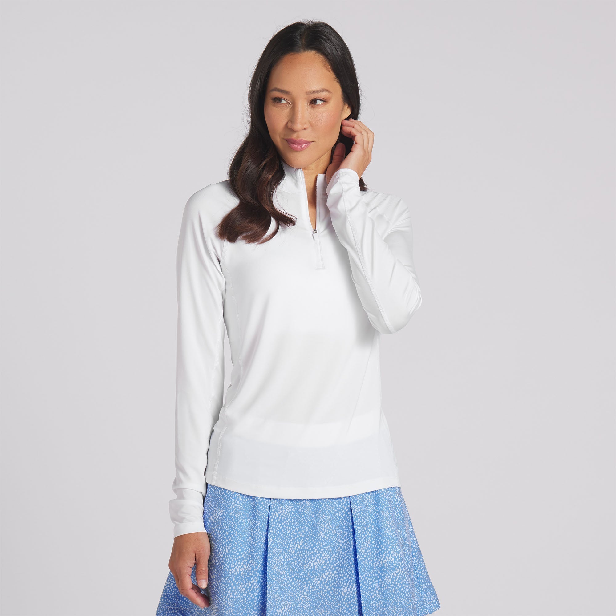 Women's YouV Solid Golf 1/4 Zip Pullover - Lightweight Performance Shirt for Golf & Outdoor Activities - Perfect for Golfing, Hiking & Casual Wear