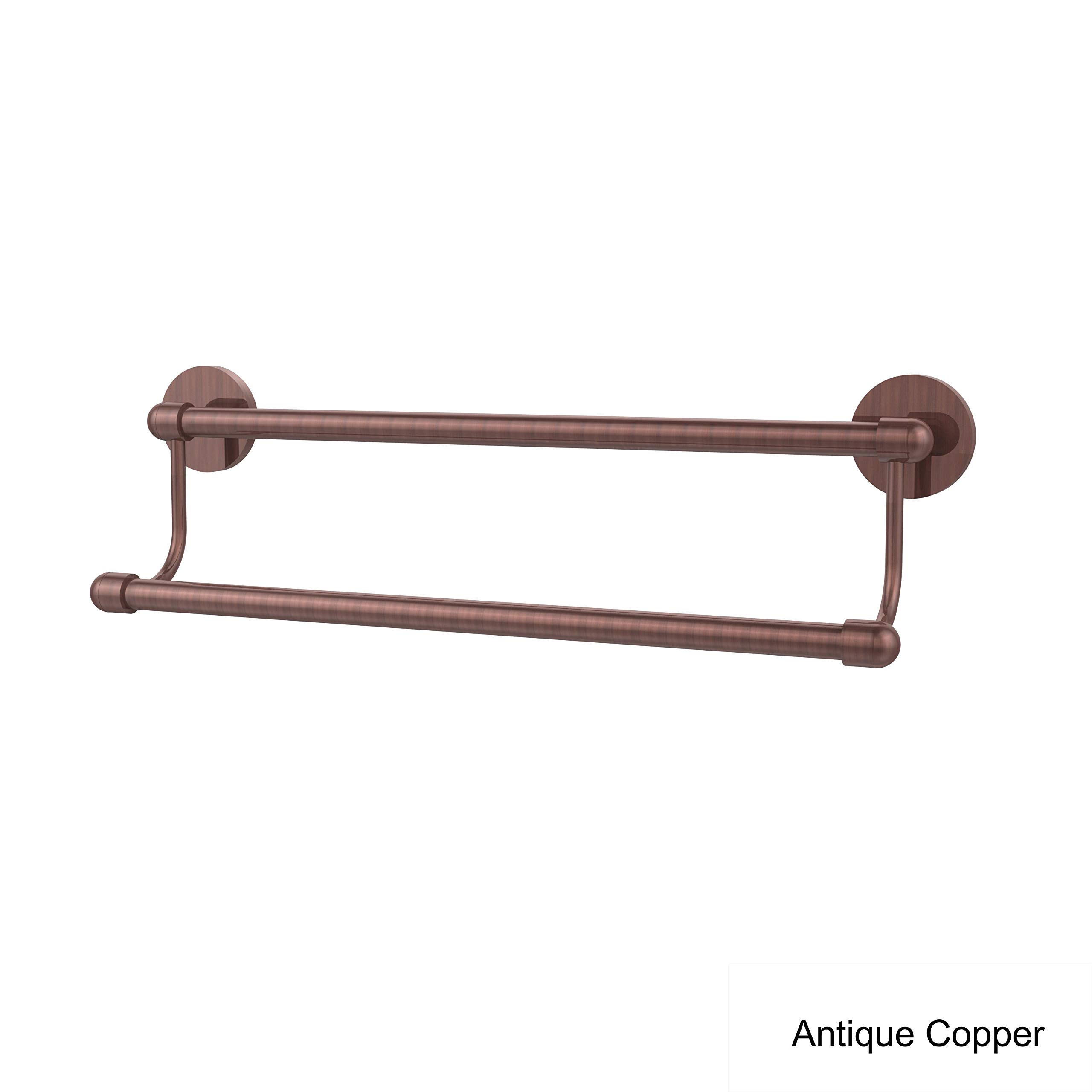 Allied Brass TA-72/36 Tango Collection 36 Inch Double Towel Bar in Antique Copper - Premium Bathroom Hardware for Modern & Traditional Home Decor