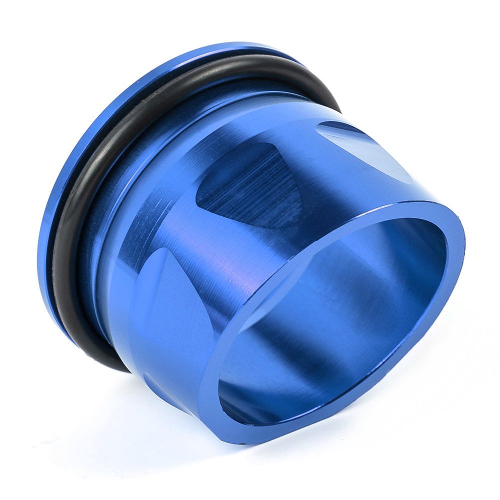 Yamaha TMAX 530 2012-2016 Motorcycle CNC Aluminum Exhaust Tip Cover - Blue - High Performance Upgrade for Enhanced Style & Protection - Perfect for Street Riding & Custom Builds