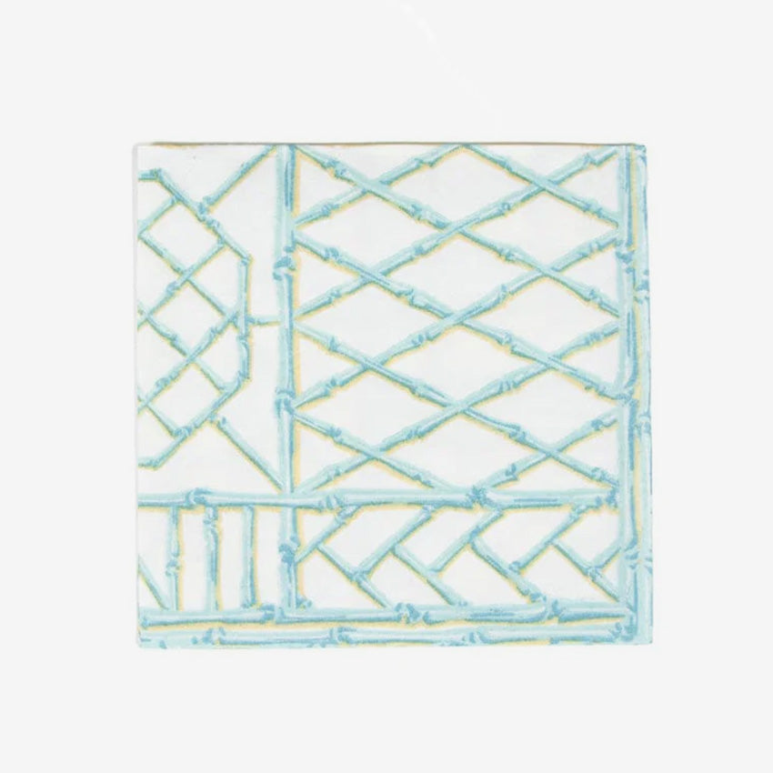 Caspari Premium Bamboo Screen Linen Napkins - Eco-Friendly, Durable & Stylish for Everyday Dining, Parties & Special Occasions