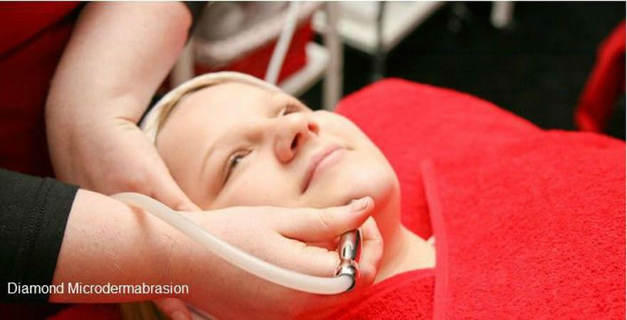 Professional Diamond Microdermabrasion Kit with 9 Diamond Tips & 2 Wands - At-Home Facial Exfoliation for Glowing Skin | Perfect for Anti-Aging, Acne Scars & Skin Rejuvenation