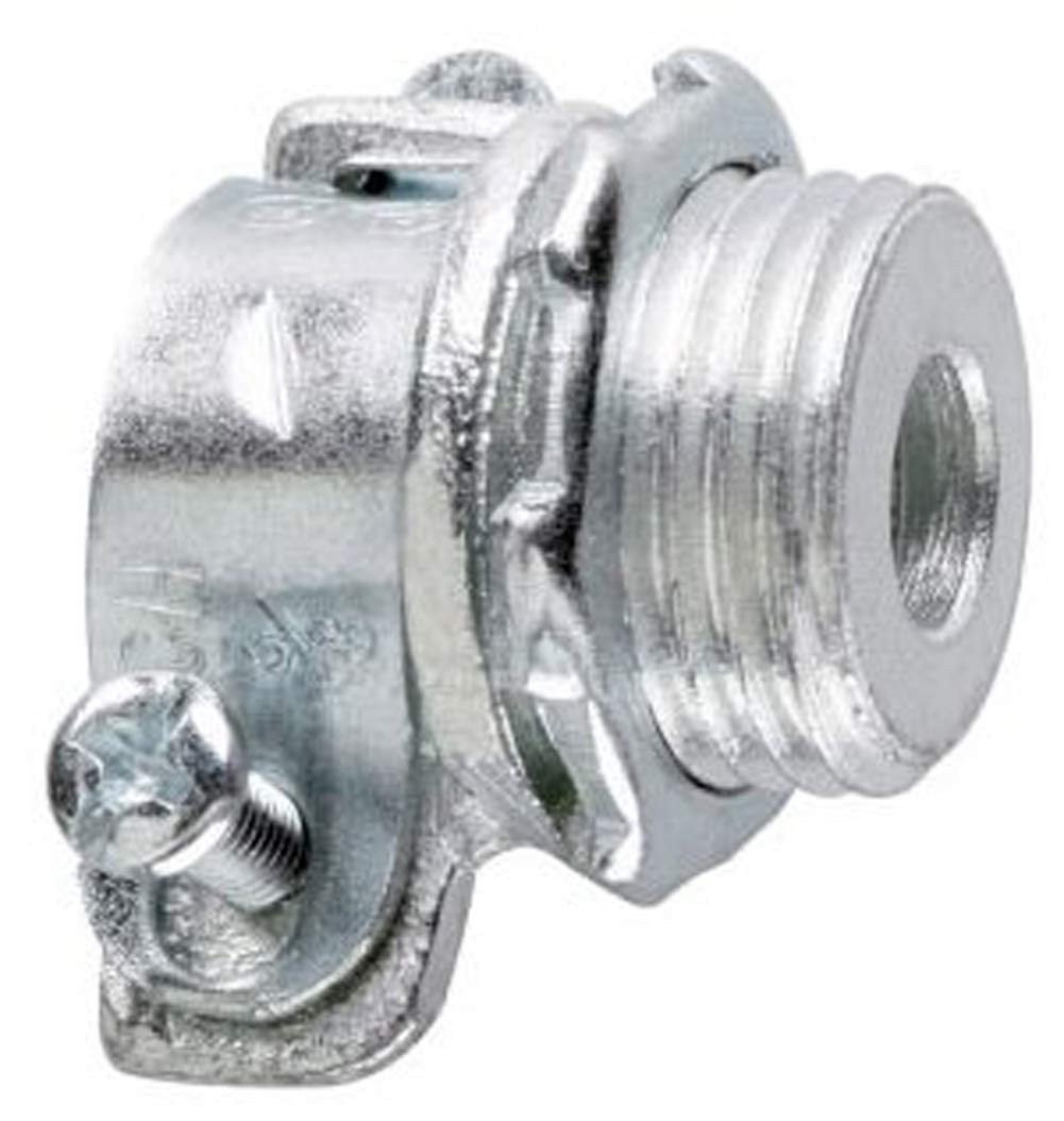 4 Inch 722 Malleable Iron Non-Insulated Straight Connector - Heavy Duty Electrical Wiring for Industrial and Home Use