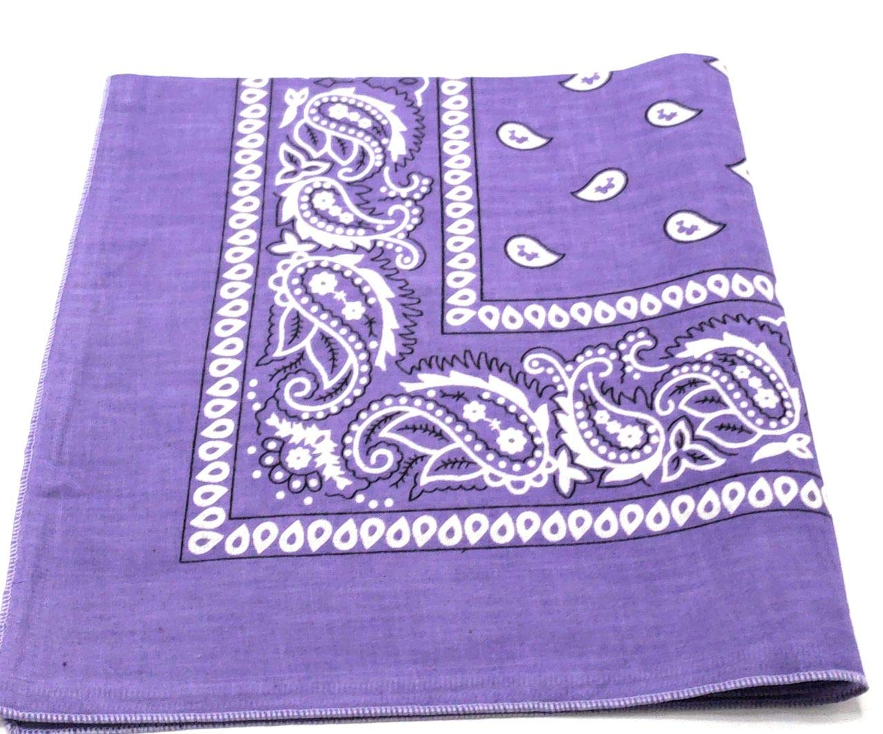 50 Pack Western Style Bandanas for Men & Women - Bulk Cowboy Bandanas for Rodeo, Music Festivals, and Outdoor Adventures