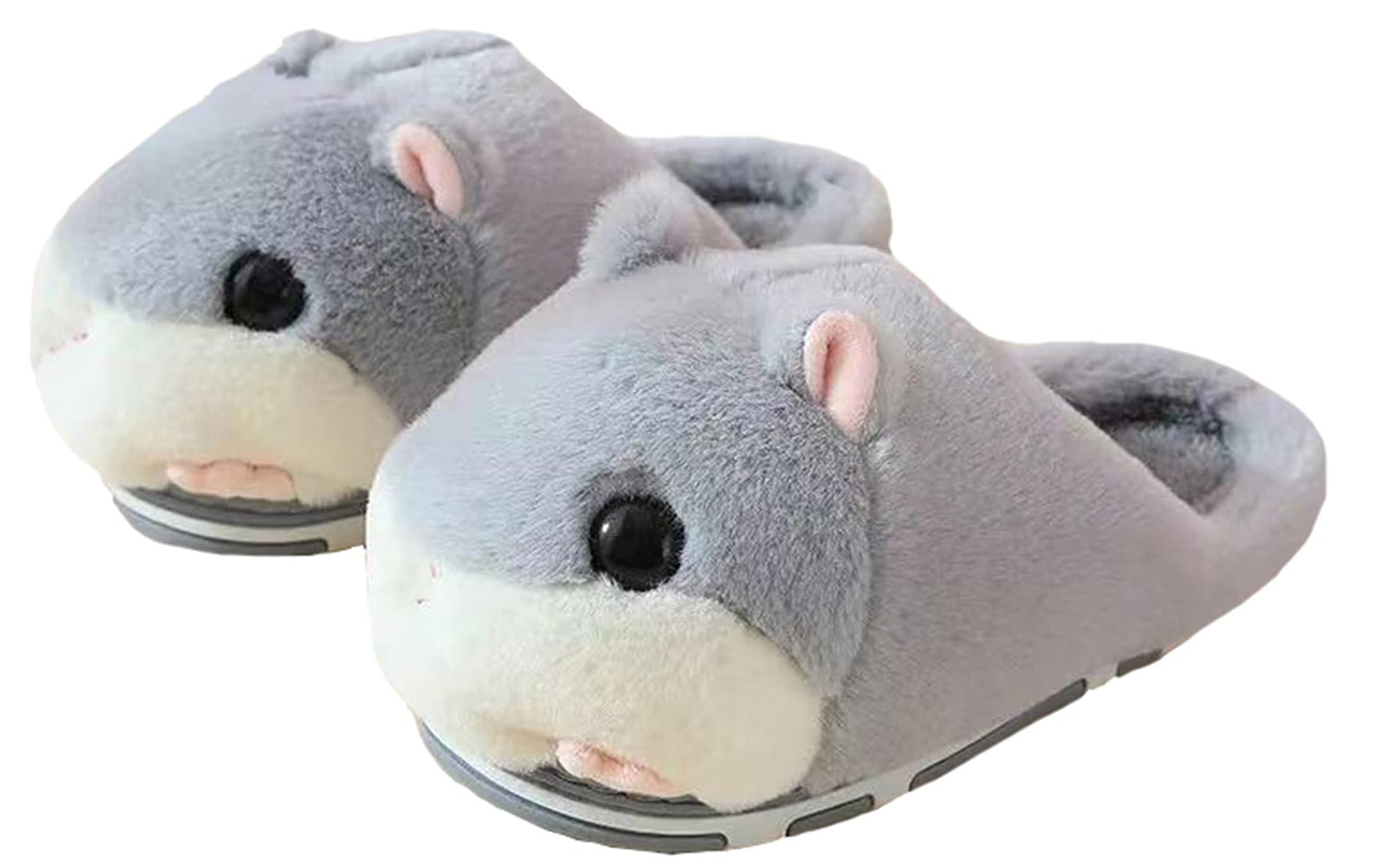 Adorable Hamster Slippers for Women - Cute Cartoon Animal House Shoes with Soft Faux Fur, Warm Winter Indoor Slippers - Perfect for Cozy Home Relaxation, Lounge Wear & Gift Giving