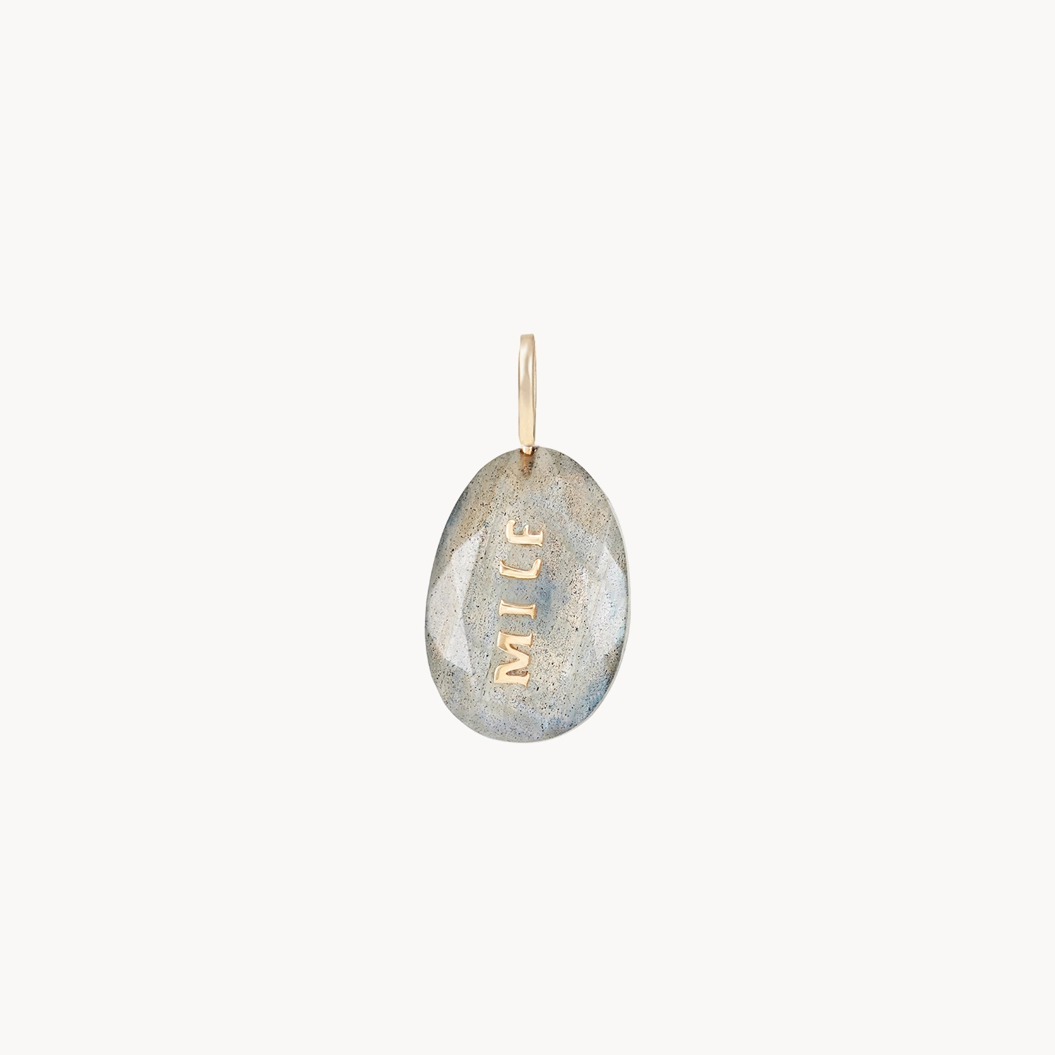 10K Yellow Gold Labradorite Bloom Pendant Necklace with Natural Labradorite Gemstone & Diamonds | Elegant Jewelry for Women, Perfect Gift for Mother's Day, Birthday & Special Occasions