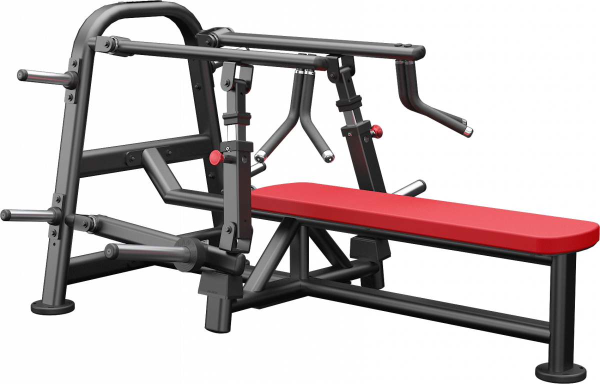 ATLANTIS Adjustable Weight Bench for Home Gym - Lying Converging Bench Press for Strength Training - Perfect for Full-Body Workouts & Muscle Building