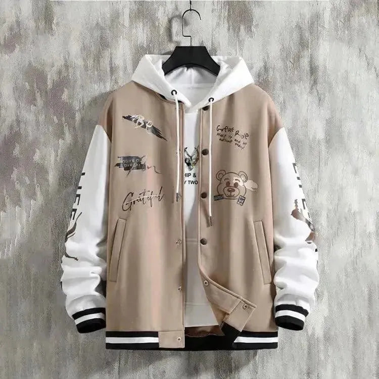 Men's Casual Baseball Jacket - Lightweight Stylish Outerwear for Spring & Fall | Perfect for Streetwear, Sports & Everyday Fashion