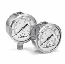 Weksler BY2.5 2.5 Inch Filled Vacuum Gauge -30 to 0