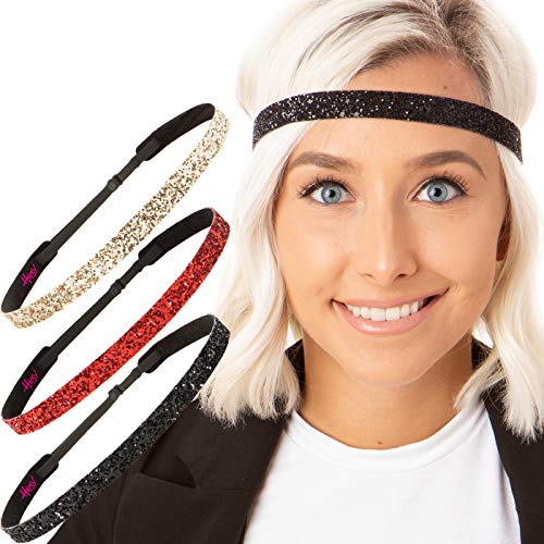Bling Glitter Skinny Black/Red/Gold