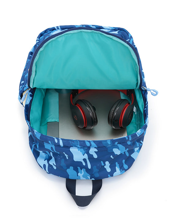 Tosca TCA948 Camo Kids Backpack Navy - Durable School Backpack for Boys & Girls, Waterproof & Lightweight for Outdoor Activities, Hiking, and Travel