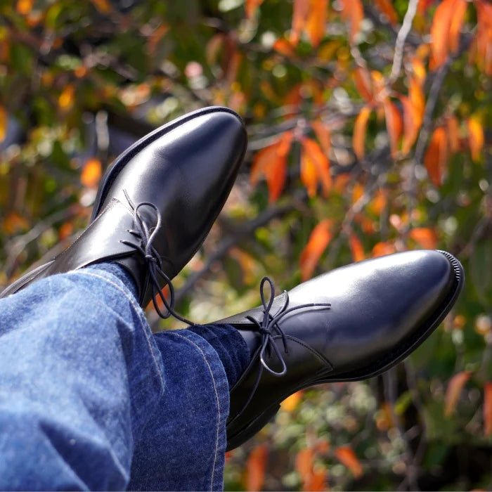 Men's Casual Chukka Boots 98322 - Comfortable Leather Ankle Boots for Walking, Hiking & Everyday Wear