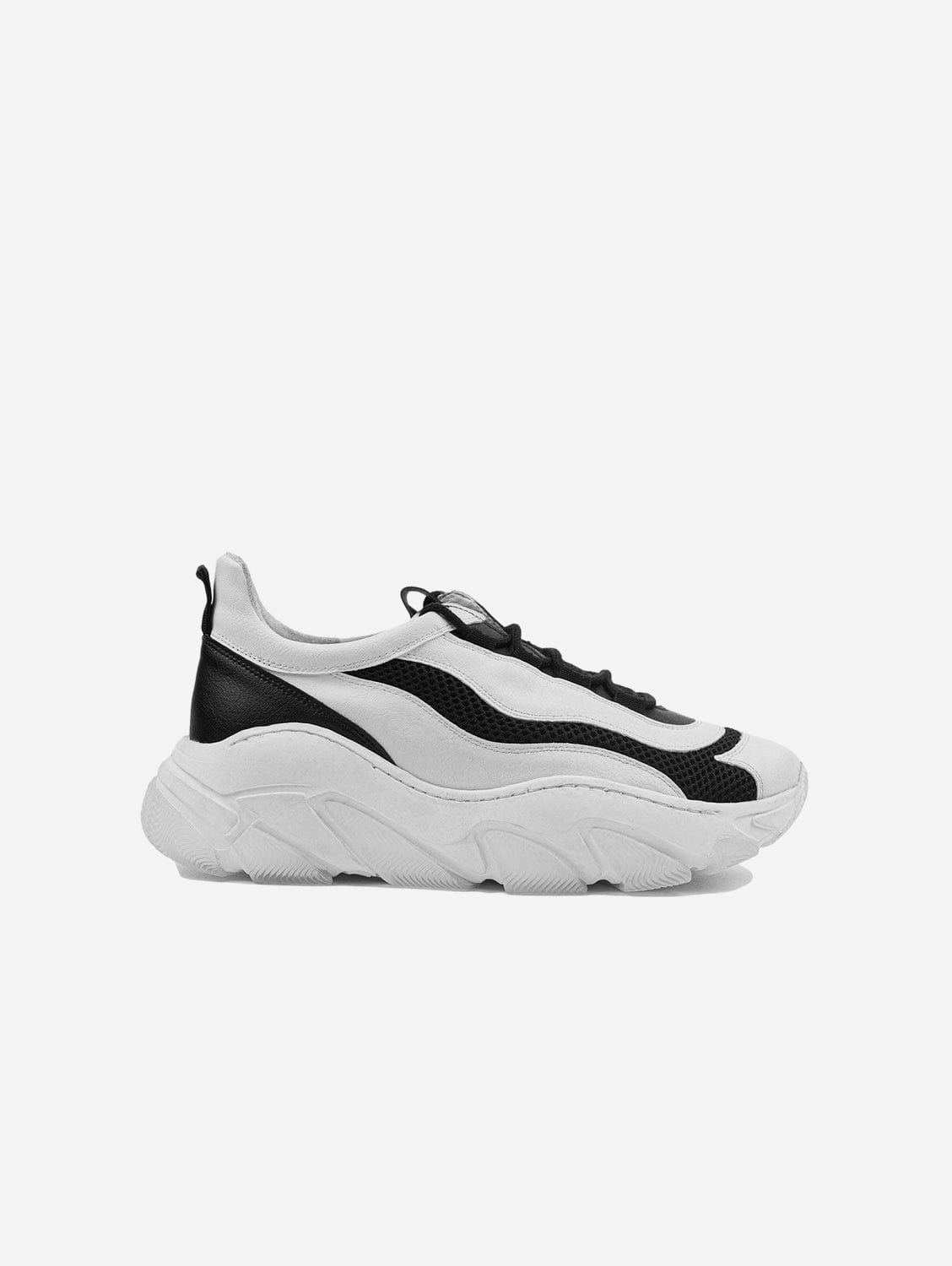 Daddy's Women's Vegan Leather Sneakers - White & Black | Eco-Friendly Fashion Shoes for Casual Wear & Everyday Comfort