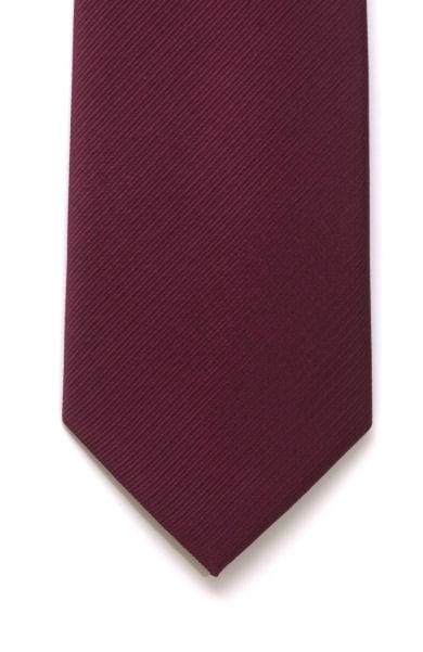 LA Smith Plain Wine Silk Tie for Men - Elegant & Classic Necktie for Weddings, Business & Formal Events