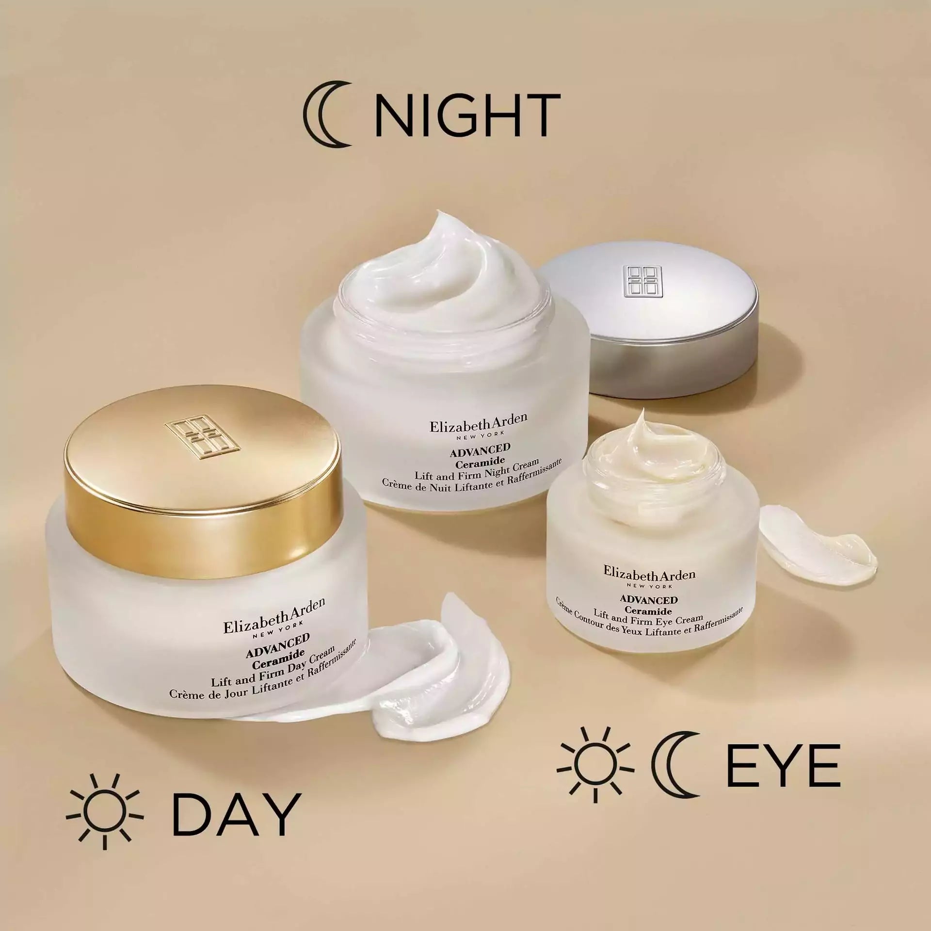 Premium Ceramide Lift & Firm Day & Night Cream Set - Anti-Aging Moisturizer for Wrinkles & Dry Skin | Day & Night Skincare Routine for Glowing Complexion