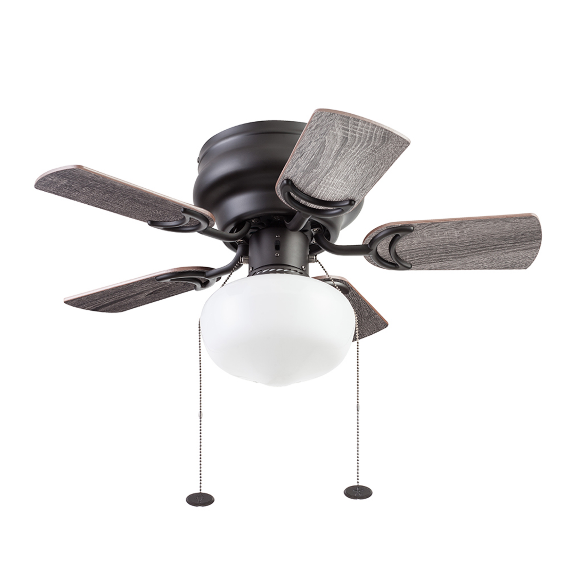 28 Inch Bronze Ceiling Fan with Pull Chain - Hero Series - Perfect for Living Room, Bedroom, and Outdoor Spaces