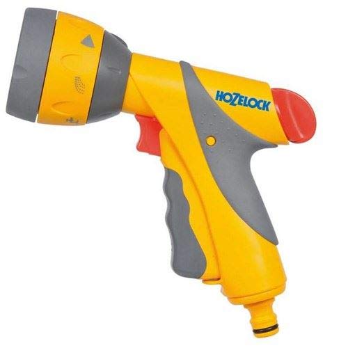 AB Tools Hozelock Multi Spray Plus Nozzle - 6 Function Adjustable Garden Hose Spray Gun for Lawn, Garden & Car Washing | Heavy Duty Watering Nozzle with Ergonomic Grip